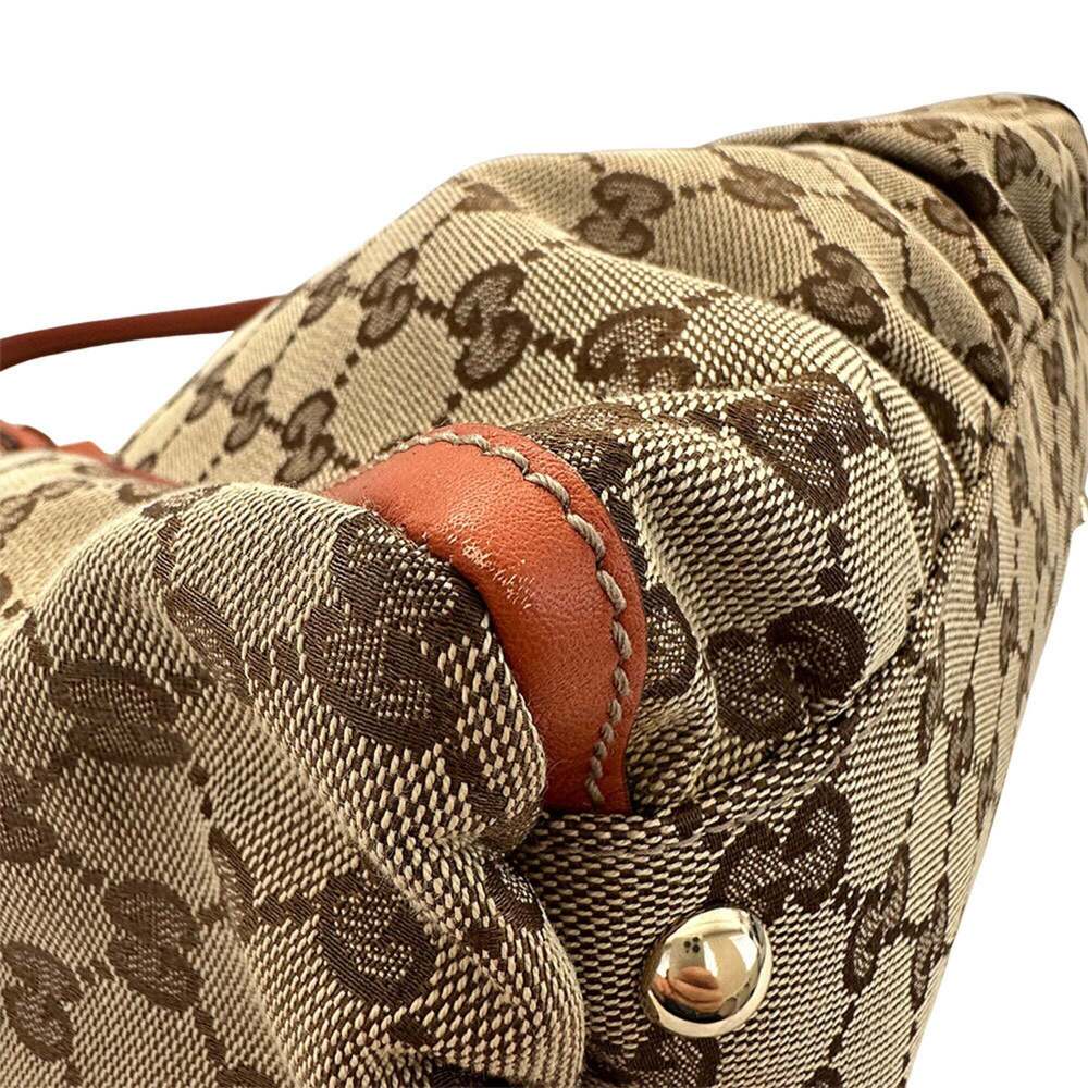 GUCCI Cream Canvas Shoulder Bag - Picture 4 of 10